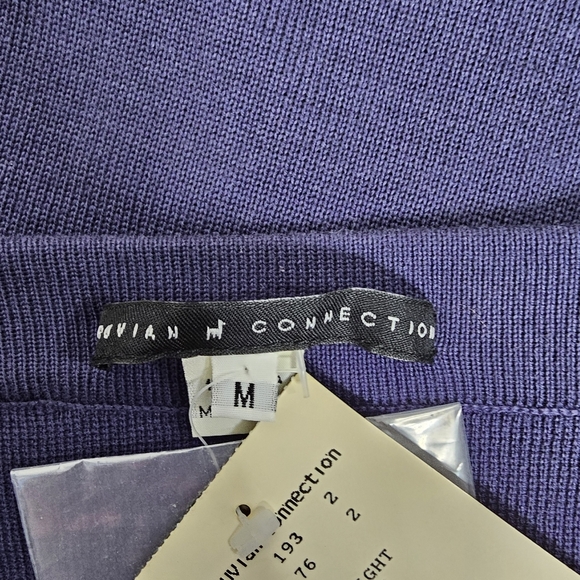 Peruvian Connection Blue Knit Pencil Skirt Pima Cotton Size Medium - Picture 8 of 9